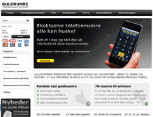 Tablet Screenshot of guldnumre.dk